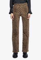 Zadig & Voltaire Leopard Print High-Rise Pants Brown WWJE01317_ANIMAL PRI