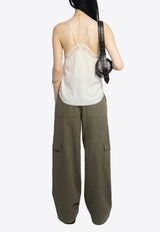 Zadig & Voltaire Pinto Wide-Leg Cargo Pants Green WWPA01857_GREEN