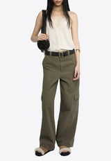 Zadig & Voltaire Pinto Wide-Leg Cargo Pants Green WWPA01857_GREEN