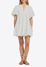 Poupette St Barth Cruz Broderie Anglaise Mini Dress White WZRR26NCCWIN_WHITE