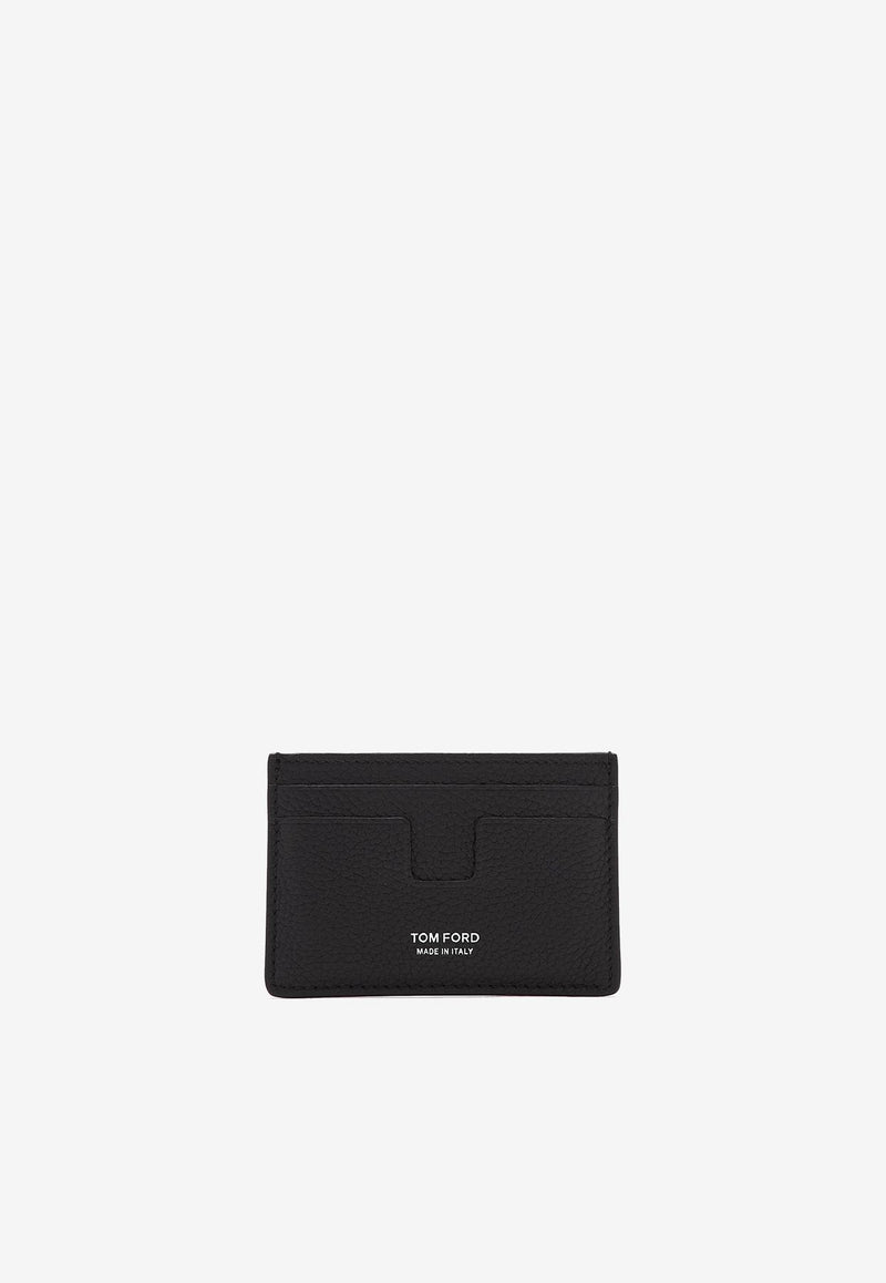 Tom Ford T-line Leather Cardholder Y0232-LCL158S 1N001 Black