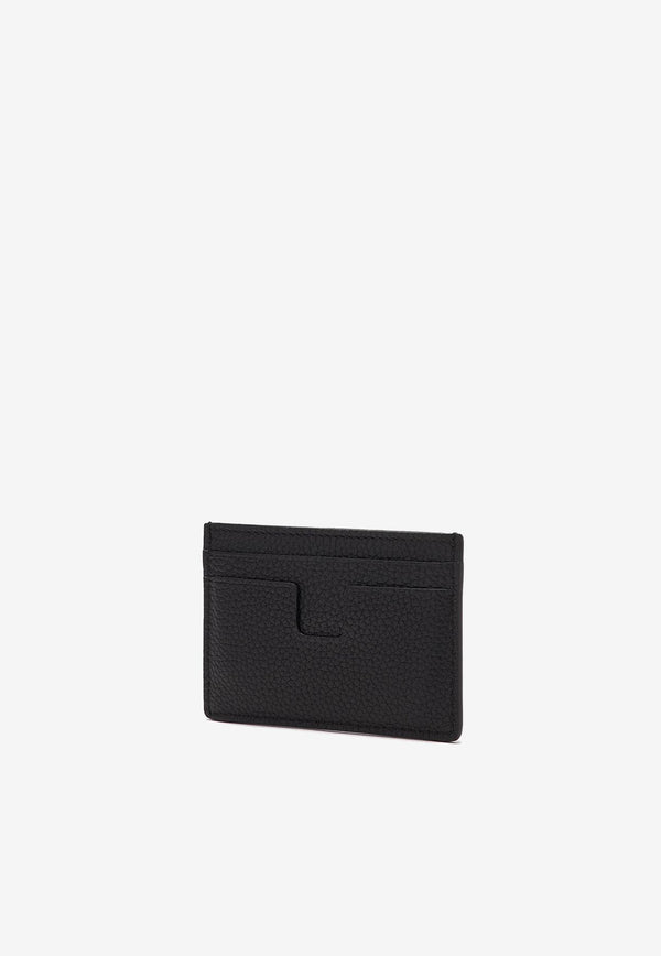 Tom Ford T-line Leather Cardholder Y0232-LCL158S 1N001 Black
