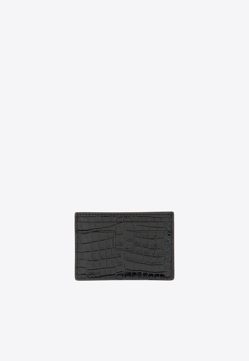 Tom Ford Croc-Embossed Leather Bi-Fold Cardholder Y0232-LCL403G 1N001