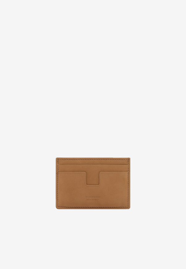 Tom Ford T-line Leather Cardholder Y0232-LCL449G 1B018 Brown