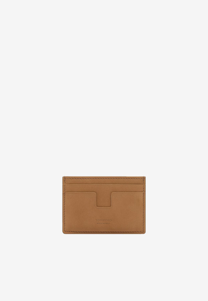 Tom Ford T-line Leather Cardholder Y0232-LCL449G 1B018 Brown