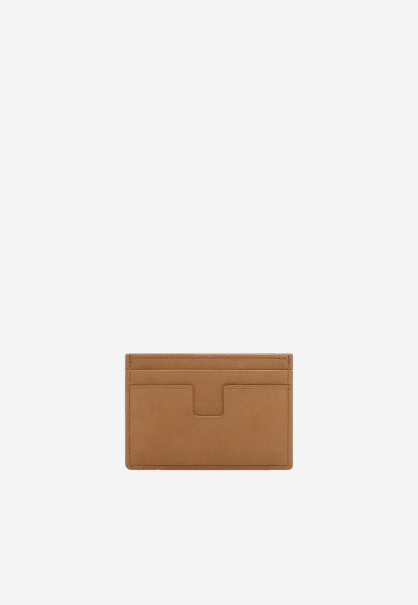 Tom Ford T-line Leather Cardholder Y0232-LCL449G 1B018 Brown