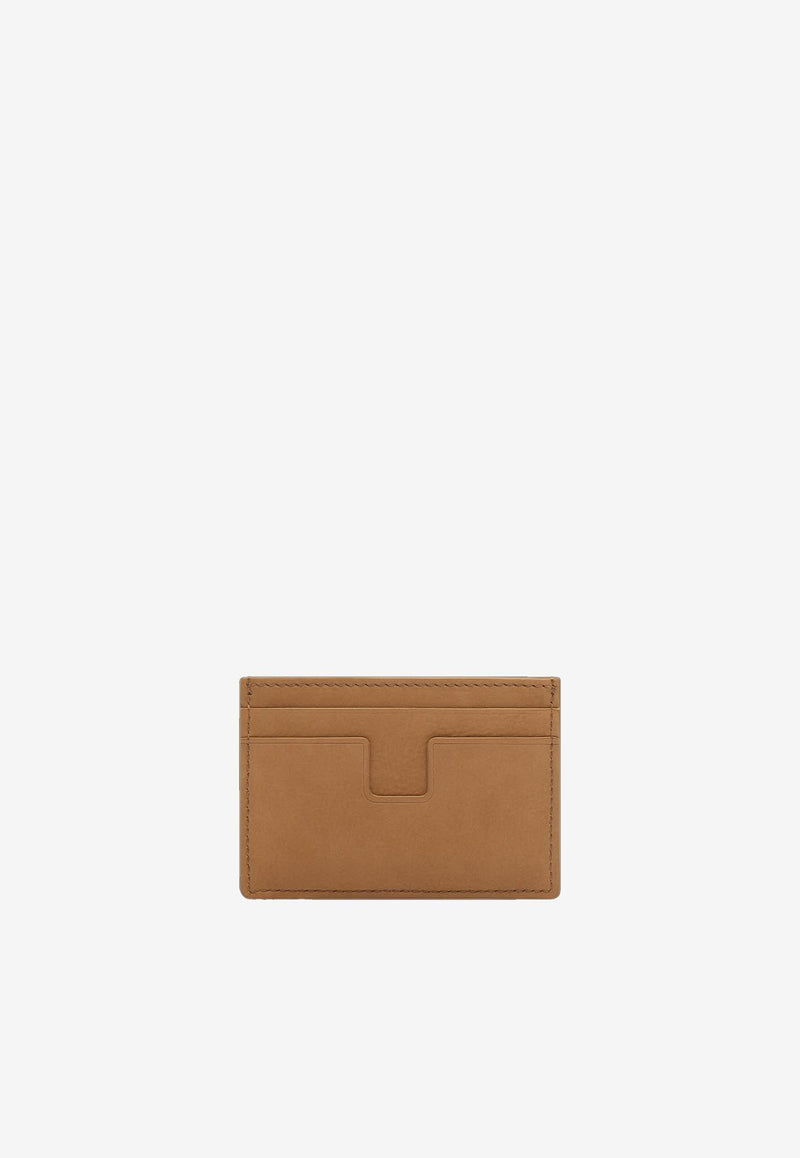 Tom Ford T-line Leather Cardholder Y0232-LCL449G 1B018 Brown