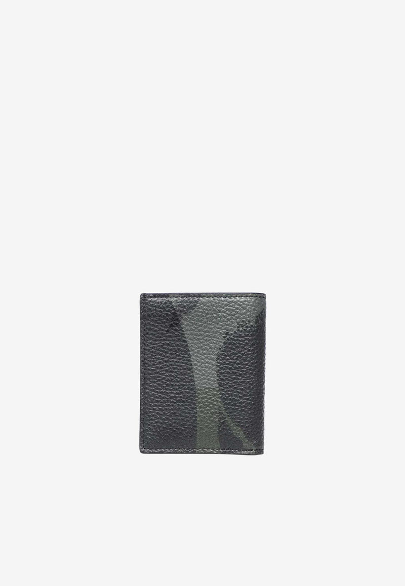 Tom Ford Camouflage Print Bi-Fold Leather Cardholder Y0279-ICL093G 3EN02 Green