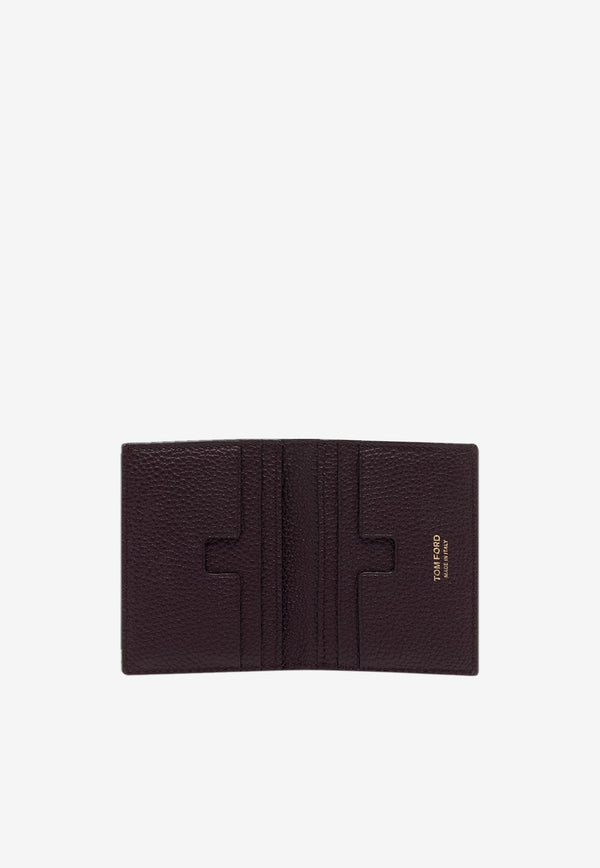 Tom Ford Grain Leather Folding Card Holder Y0279-LCL158G 1R011