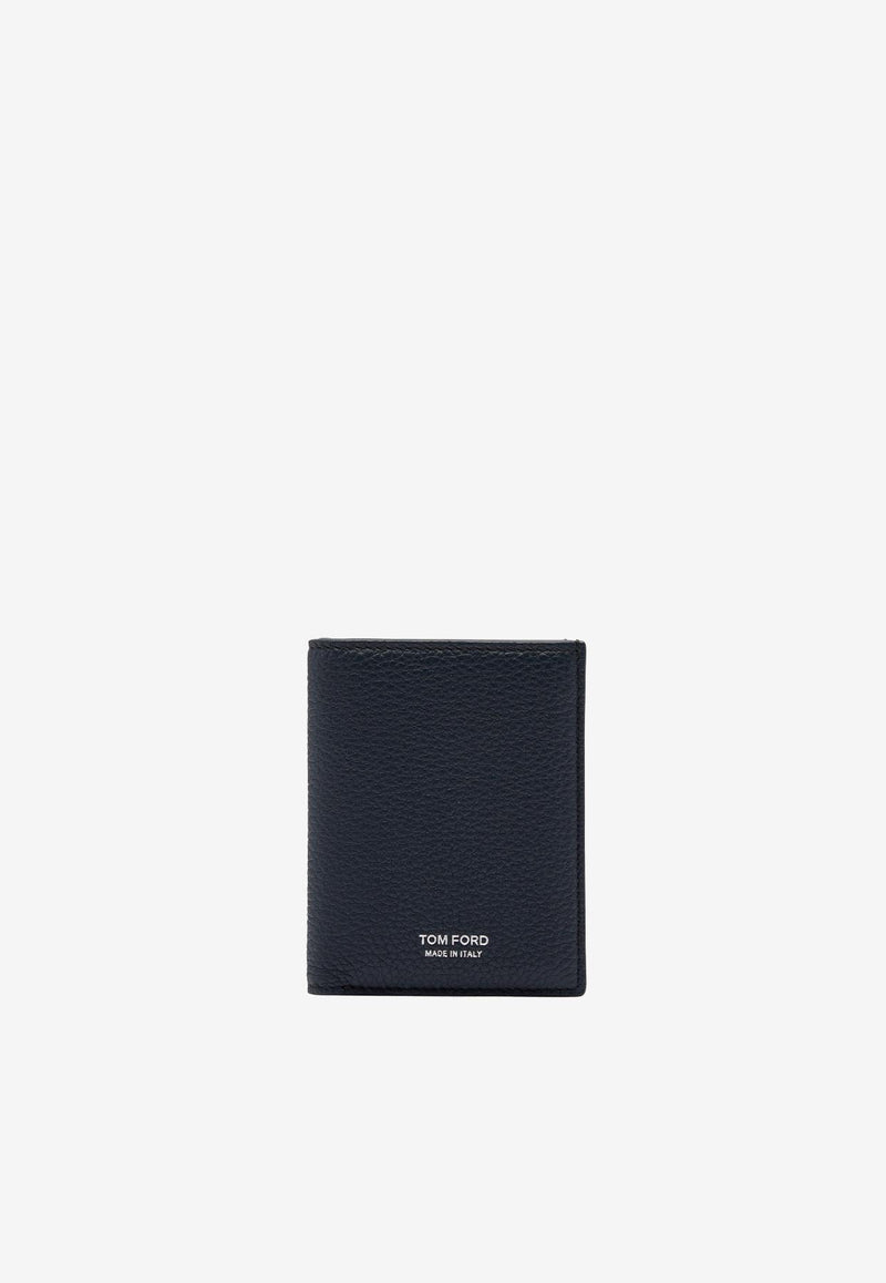 Tom Ford Logo Bi-Fold Leather Cardholder Y0279-LCL158S 1N001 Black