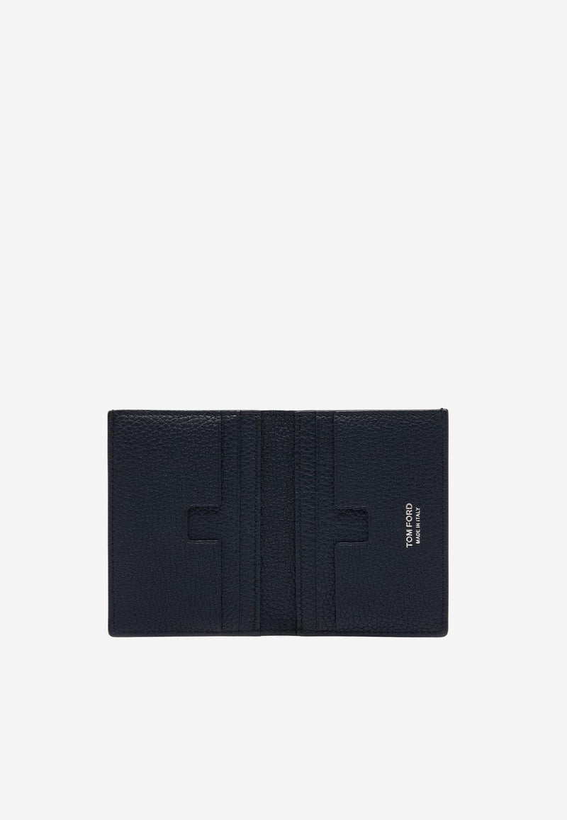 Tom Ford Logo Bi-Fold Leather Cardholder Y0279-LCL158S 1N001 Black