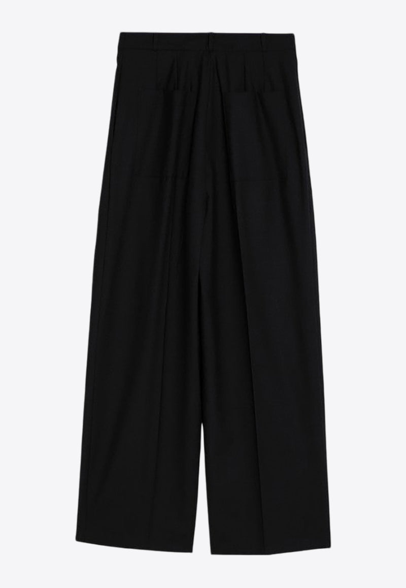 SEMICOUTURE Adesia Wool-Blend Tailored Pants Black Y4WI20PL/P_SEMI-Y69-0