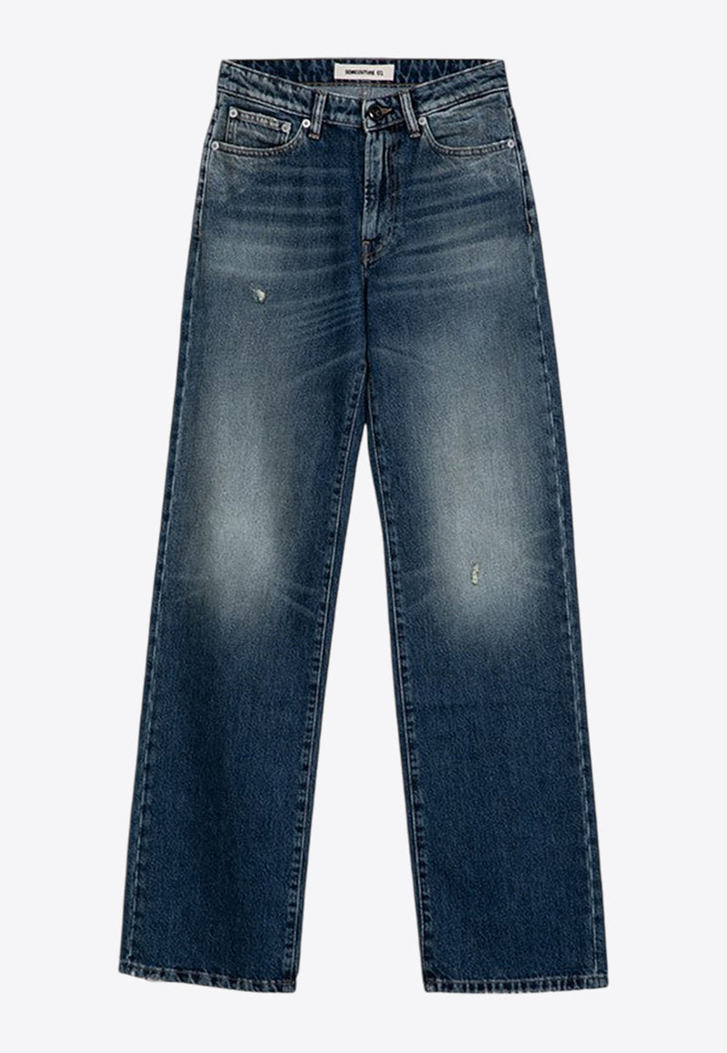 SEMICOUTURE Jennifer Washed-Out Jeans Blue Y4WY05CO/P_SEMI-JNS51