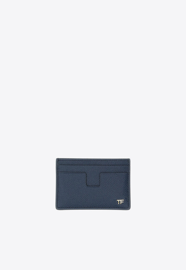 Tom Ford TF Logo Grained Leather Cardholder Blue YM232_LCL081G_1L034