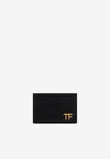 Tom Ford Logo Cardholder in Grain Leather YT232-LCL158G 1N001 Black