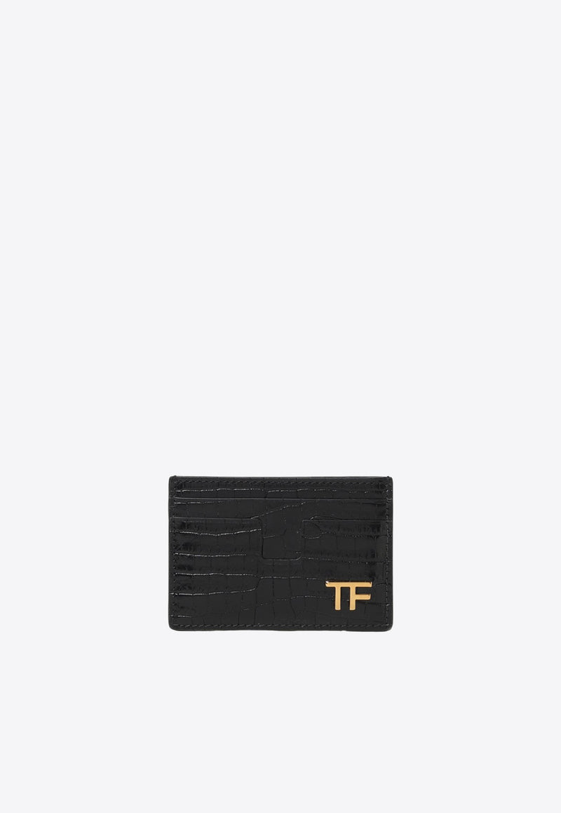 Tom Ford Croc-Embossed Leather Bi-Fold Cardholder YT232-LCL168G 1N001