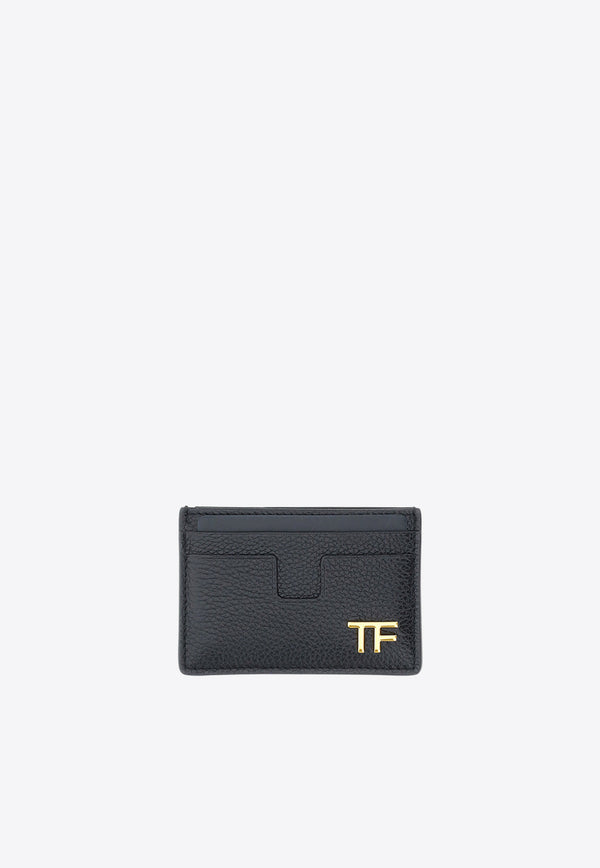 Tom Ford TF Logo Grained Leather Cardholder Black YT232_LCL158G_1N001