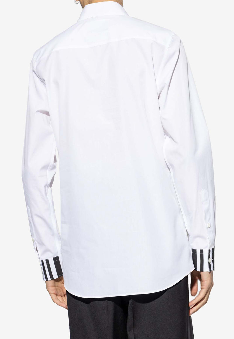 Moschino Barcode Long-Sleeved Shirt ZA020452351001 1001 White