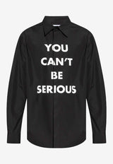 Moschino You Can't Be Serious Shirt ZA021352351555 1555 Black