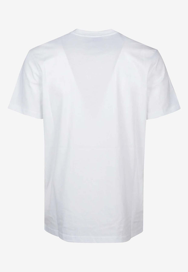 Moschino Safety Pin Short-Sleeved T-shirt ZA071752411001 1001 White