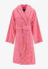 Versace Polka Dot Bathrobe ZACJ00008 1A08203 1PO20 Pink