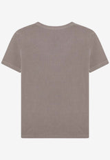 Weekend Max Mara Zanora Scoop-Neck Ribbed T-shirt Taupe ZANORACO/R_MAXMW-004