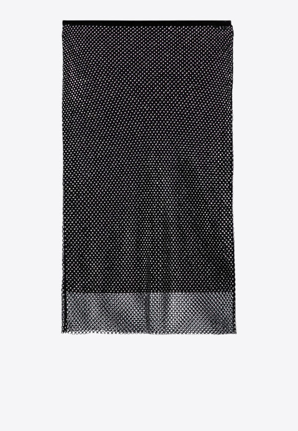 Sportmax Zinnia Rhinestone Mesh Skirt Black ZINNIAPL/P_SPORM-001