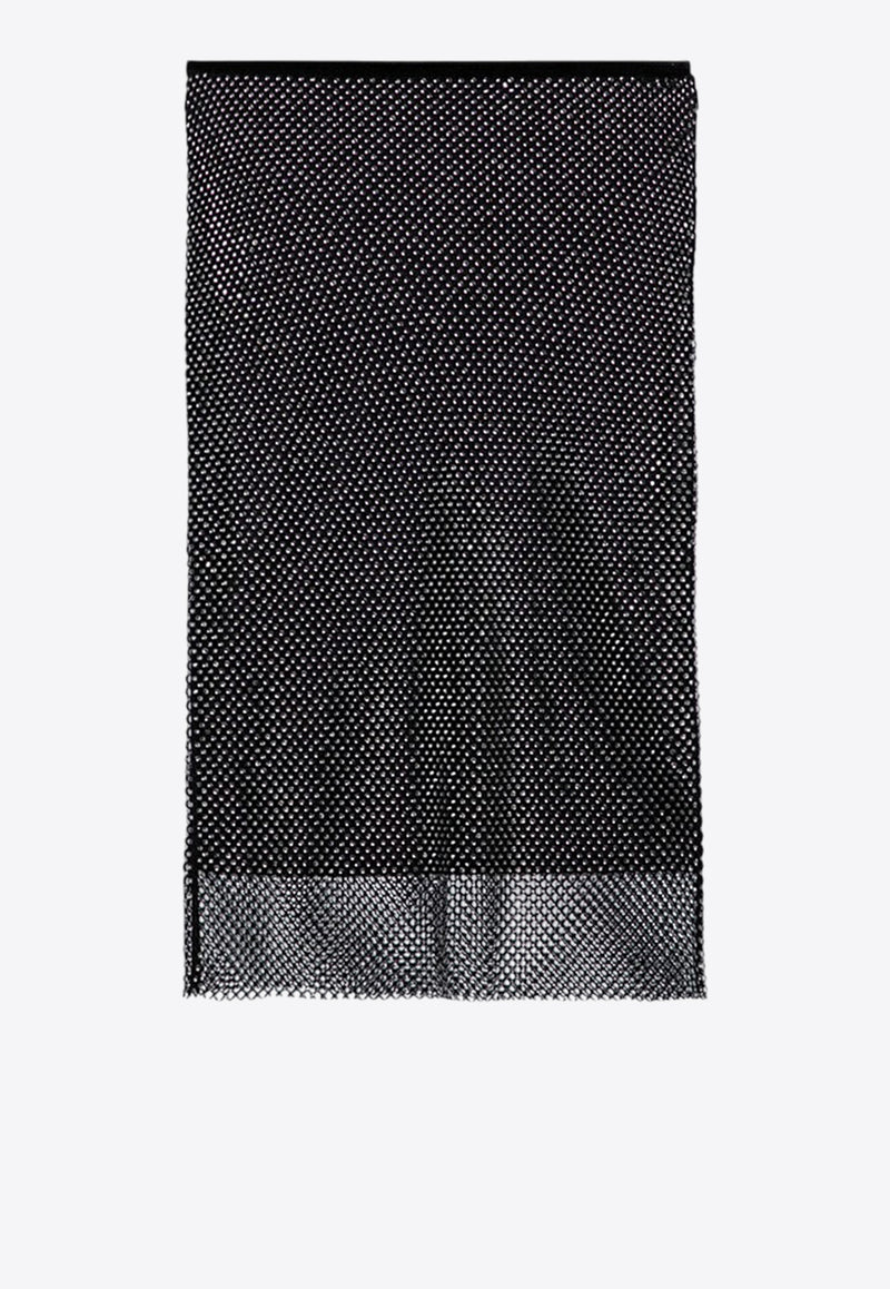 Sportmax Zinnia Rhinestone Mesh Skirt Black ZINNIAPL/P_SPORM-001