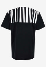 Moschino Barcode Print T-shirt ZJ071252411555 1555 Black