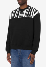 Moschino Barcode Print Sweatshirt ZJ170252281555 1555 Black