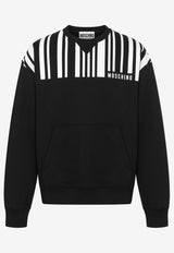 Moschino Barcode Print Sweatshirt ZJ170252281555 1555 Black