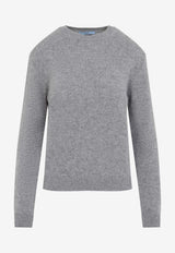 Cashmere Sweater with Detachable Scarf-Style Hood