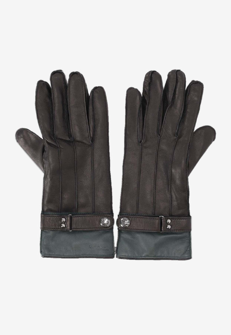 Paul Smith Strap Leather Gloves Black M1A415GLN249_79