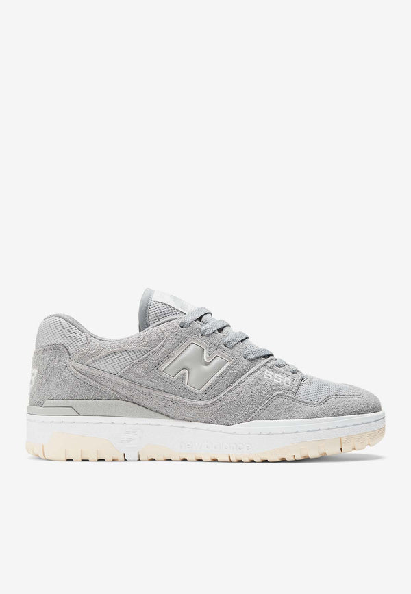 New Balance 550 Low-Top Sneakers in Slate Gray Suede BB550PHD_000_GREY
