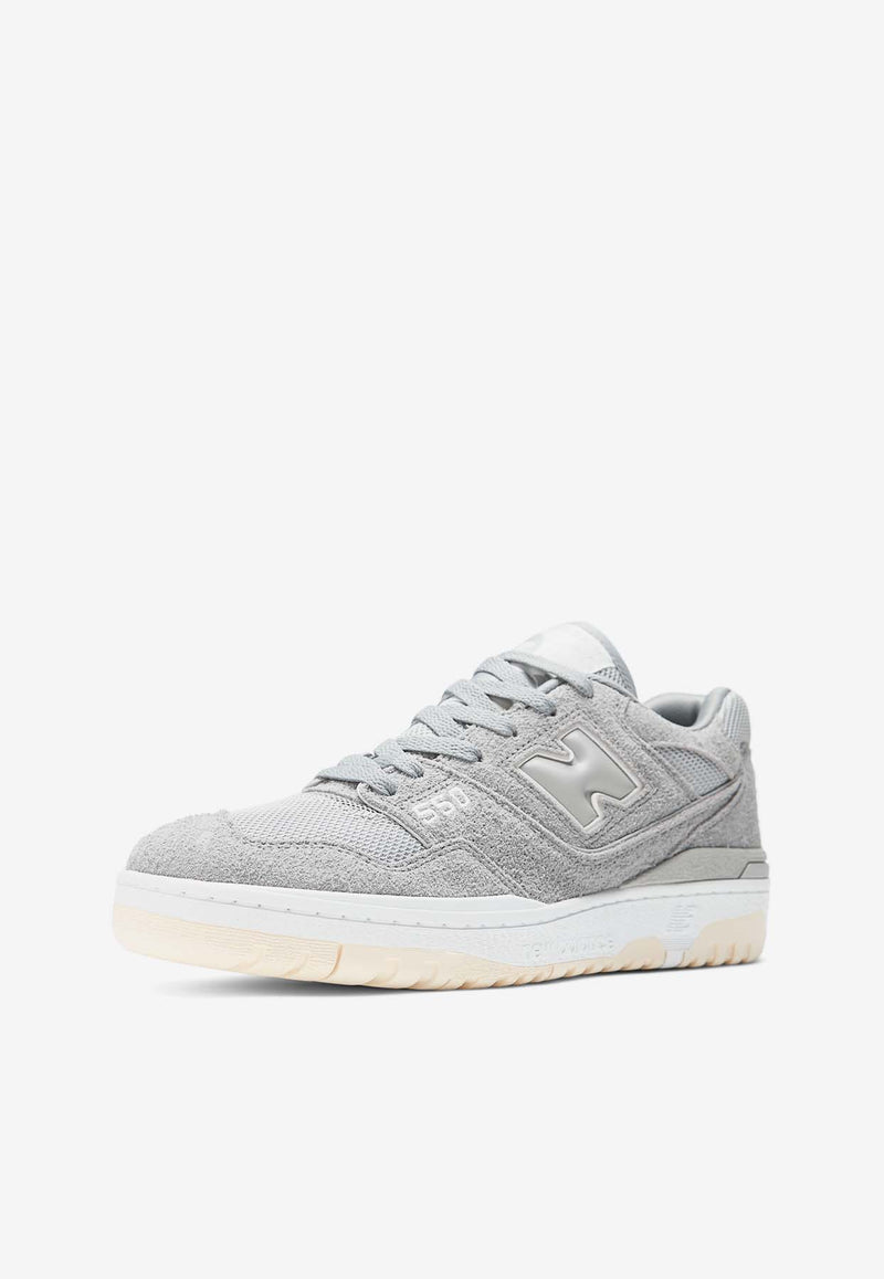 New Balance 550 Low-Top Sneakers in Slate Gray Suede BB550PHD_000_GREY