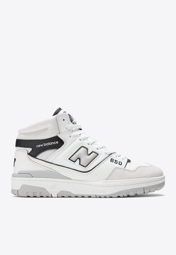 New Balance 650 Low-Top Sneakers in White Leather BB650RWH_000_BEIBLA