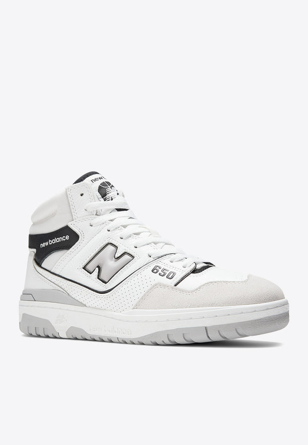 New Balance 650 Low-Top Sneakers in White Leather BB650RWH_000_BEIBLA