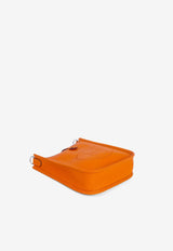 Hermès Mini Evelyne 16 in Orange Taurillon Clemence with Palladium Hardware