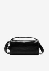 Prada Stamped Logo Glossy Leather Messenger Bag Black 2VH194OOO2CYR/S_PRADA-F0002
