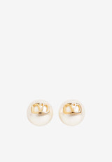 Signature VLogo Pearl Earrings