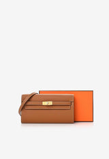 Hermès Kelly To Go Wallet in Gold Epsom with Gold Hardware