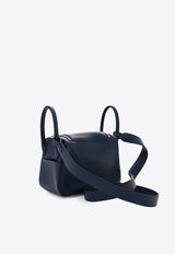 Mini Lindy 20 Verso in Bleu Navy and Bleu Frida Swift Leather with Palladium Hardware