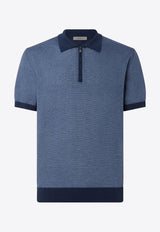 Silk-Blend Polo T-shirt