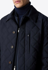 Corneliani Waterproof Quilted Jacket with Vest Navy 9420155-9425m5-001_Navy Blue - 001