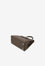 Kelly 25 in Vert Loden Togo Leather with Palladium Hardware
