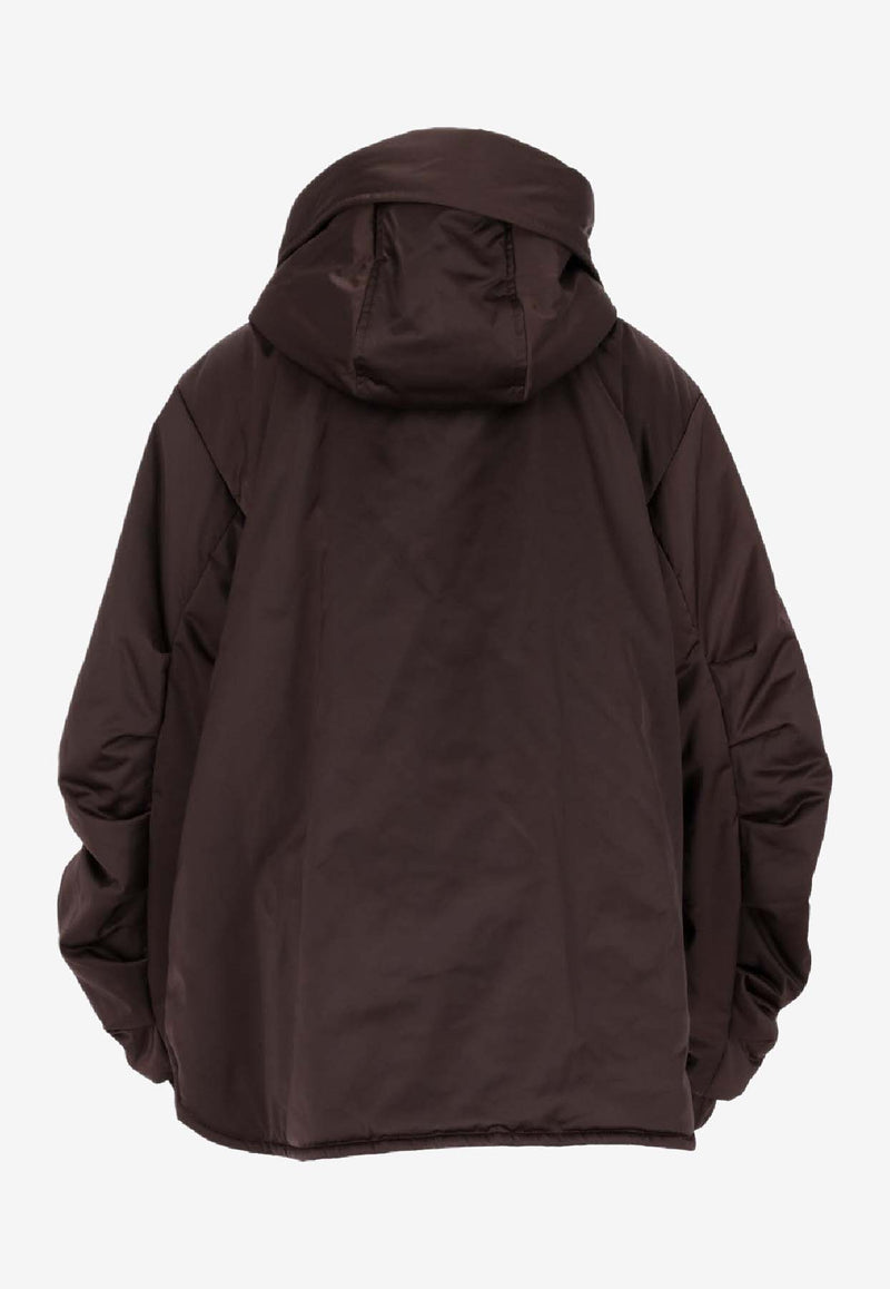 LEMPELIUS Padded Hood Jacket Brown 261ENY_49