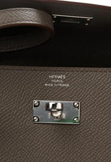 Kelly To Go Wallet in Gris Etain Epsom with Palladium Hardware