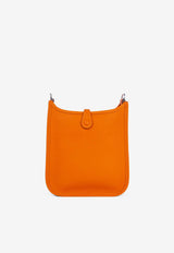Hermès Mini Evelyne 16 in Orange Taurillon Clemence with Palladium Hardware