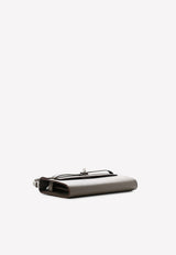 Kelly To Go Wallet in Gris Etain Epsom with Palladium Hardware