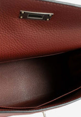 Kelly 28 in Rouge H Taurillon Clemence with Palladium Hardware